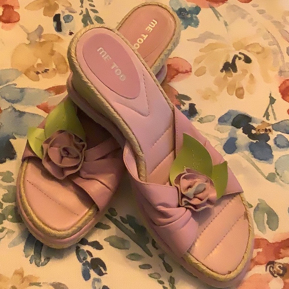 Me Too leather espadrilles sandals